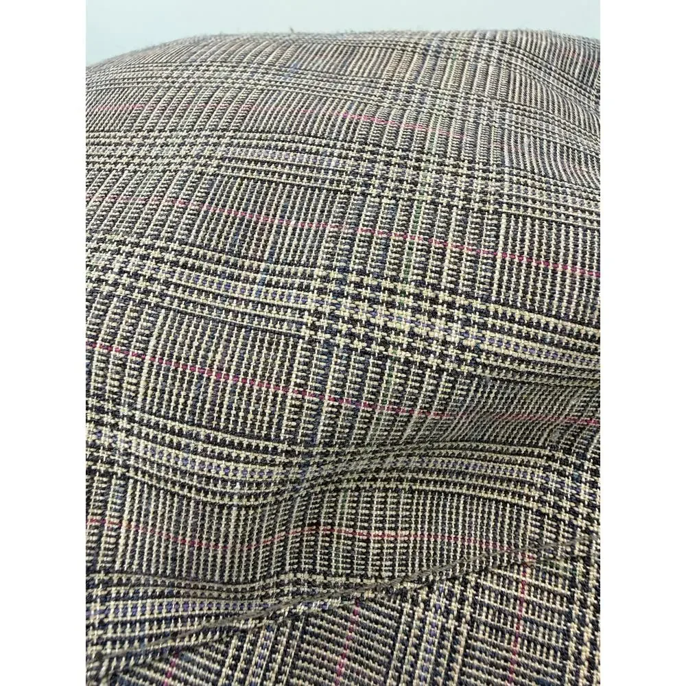 Mallory by Stetson Vintage Women’s Newsboy Hat Gray Pink Glen Plaid Union Made